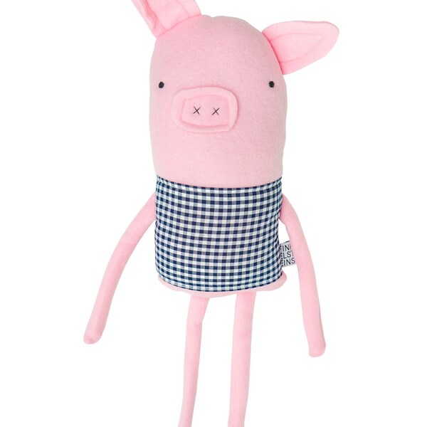 Plush Pig Friend- Finkelstein's Center Handmade Creature