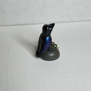 Ruddy Duck Desk Buddy- Miniature Polymer Clay Sculpture
