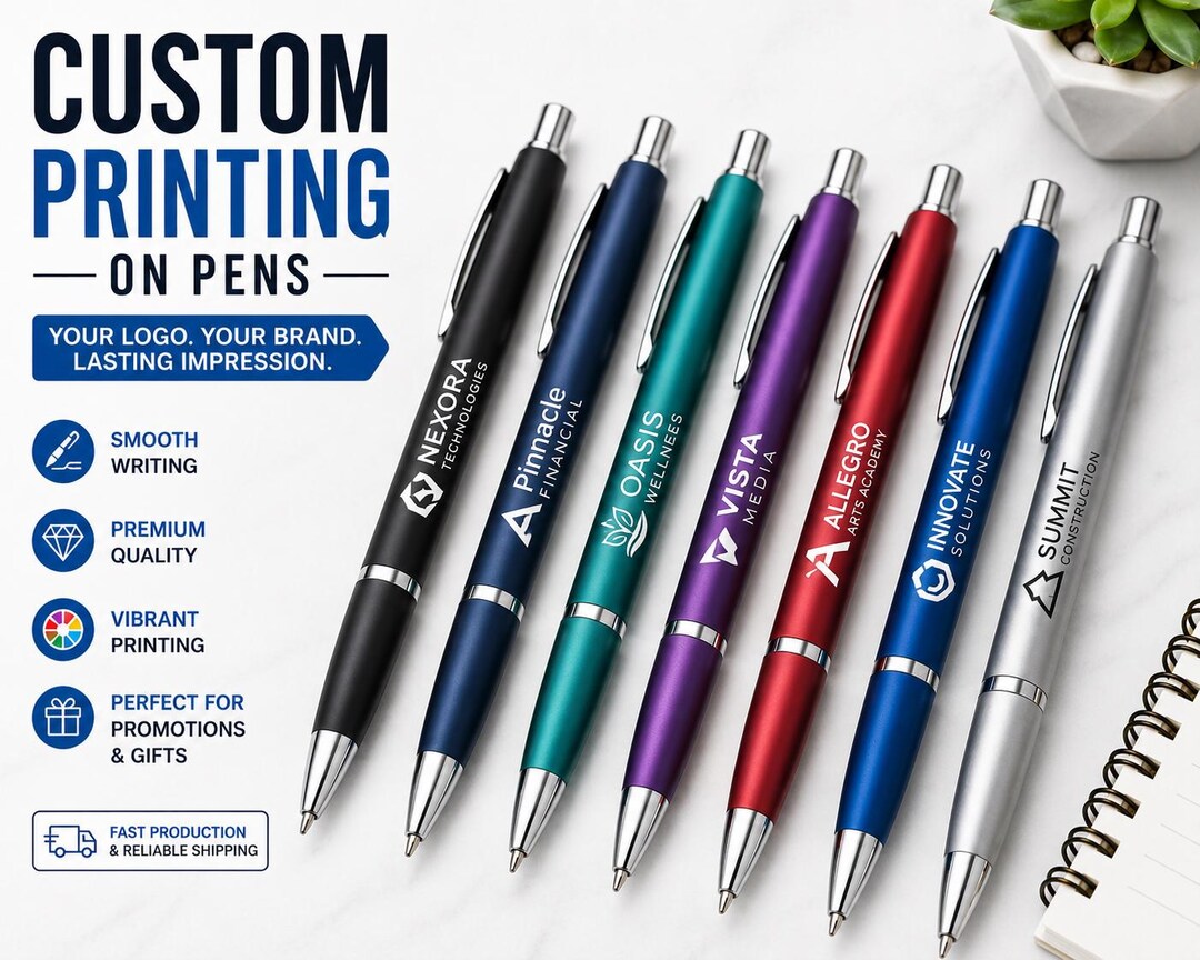 Order Pens Bulk Personalized Logo Pens: Soft Touch Ballpoint, Promotional Material ...