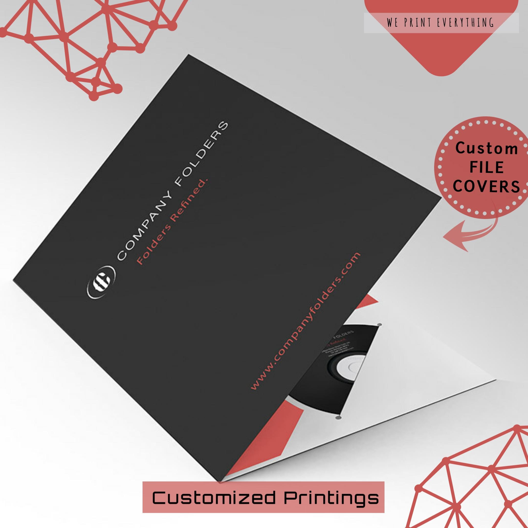 Custom Printed File Folders: Personalized Logo, A4 A5 Sizes - Etsy