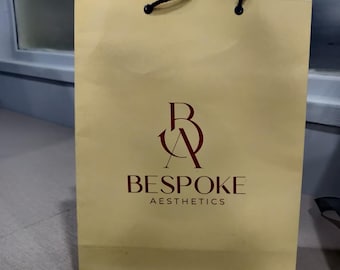 Sacs en papier kraft personnalisés avec anses : sacs à provisions personnalisés