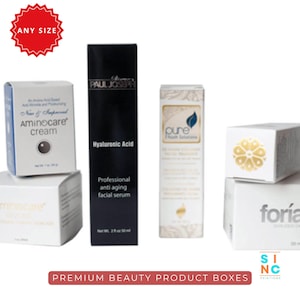 Caja personalizada para el cuidado de la piel, ideal para el envasado de productos cosméticos, frascos de sérum y cajas de cremas. imagen 4