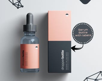 Frascos cuentagotas de vidrio personalizables: 15 ml - 30 ml, envases para sueros y aceites esenciales.