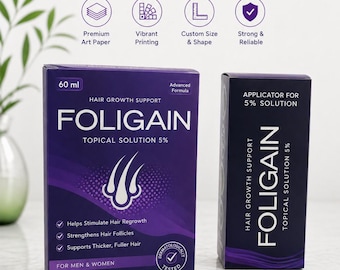 Cajas personalizadas impresas para productos de belleza con embalaje de tamaño personalizado.