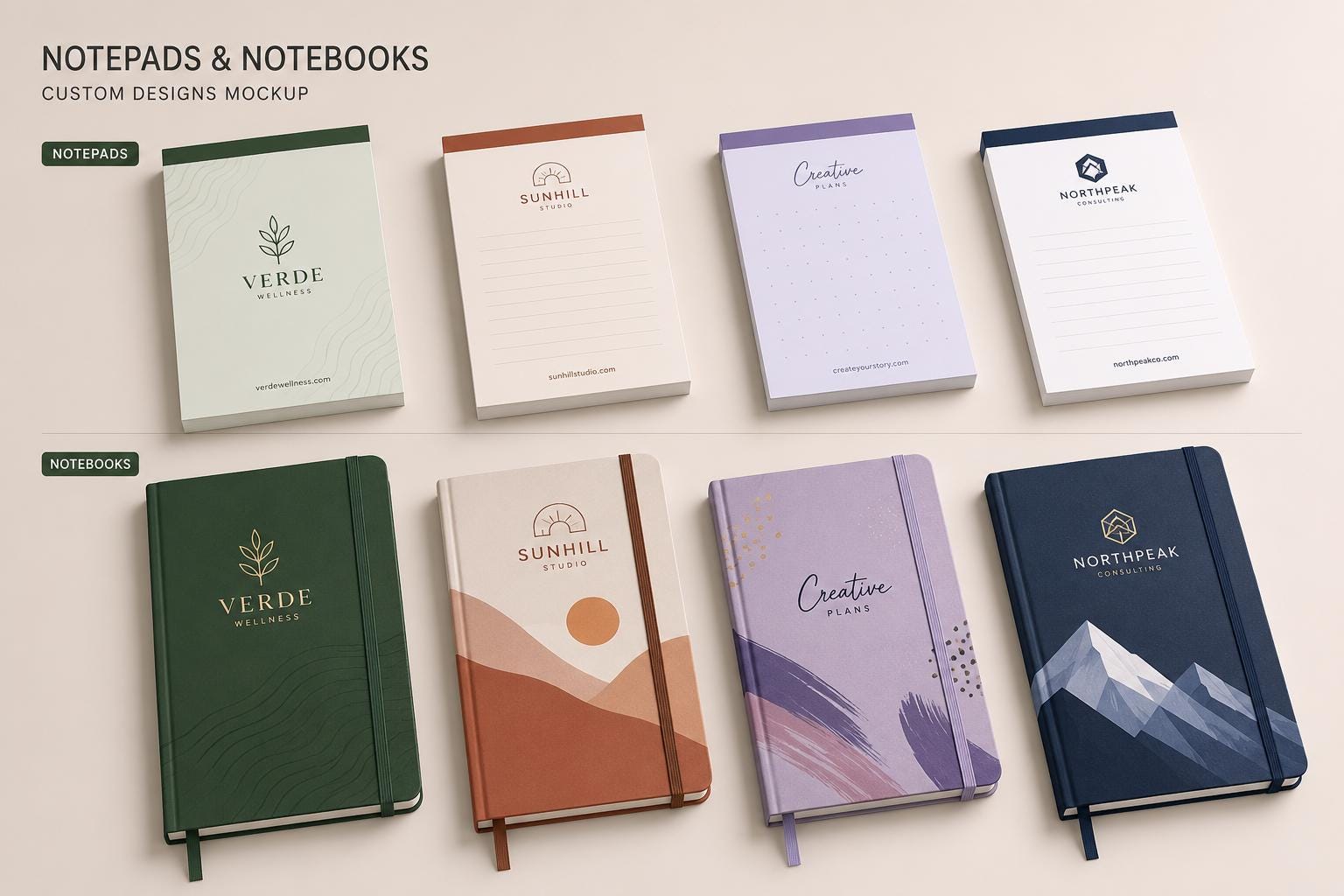 Personalized Notepad Set Personalized Logo Notepad: Elegant Custom Stationery - Etsy