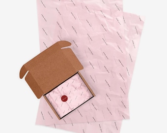 Customized Multicolor Logo printing on Tissue Paper for Branding, Personalized Wrapping Paper