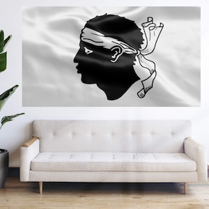 Corsica Flag Corse France Flag -  French Regional Flag - Flag Bandera Tapestry Banner Large Decoration