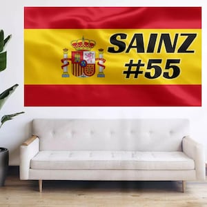 Carlos Sainz Flag Formula one Williams Racing F1 Team Flag Bandera Tapestry Banner Large Decoration CS55 Spain