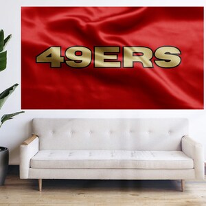 San Francisco 49ers Flag Football NFL Flag Bandera Tapestry Banner Large Decoration