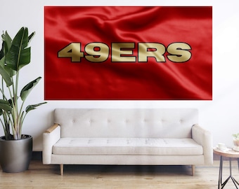 サンフランシスコ 49ers フラッグフットボール NFL フラッグ バンデラ タペストリー バナー 大型装飾