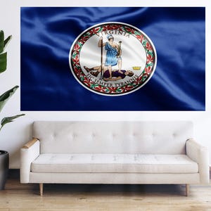 Virginia State Flag - United States Regional Flag Bandera Tapestry Banner Large Decoration 5x3ft 6x4ft