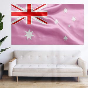 Pink Australia Flag - Australian Flag Bandera Tapestry Banner Large Decoration