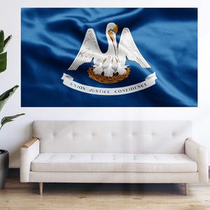Louisiana State Flag - United States Regional Flag Bandera Tapestry Banner Large Decoration 5x3ft 6x4ft