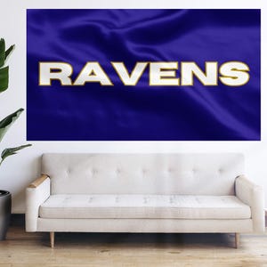ボルチモア レイブンズ フラッグフットボール NFL 旗 バンデラ タペストリー バナー 大型装飾 メリーランド