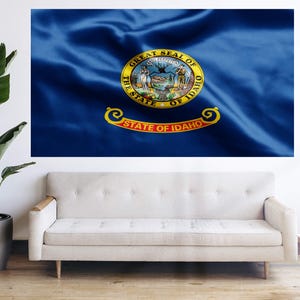 Idaho State Flag - United States Regional Flag Bandera Tapestry Banner Large Decoration 5x3ft 6x4ft