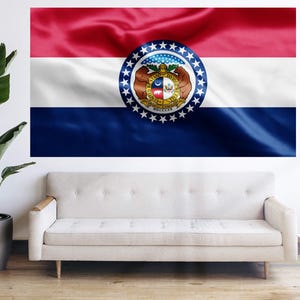Missouri State Flag - United States Regional Flag Bandera Tapestry Banner Large Decoration 5x3ft 6x4ft USA