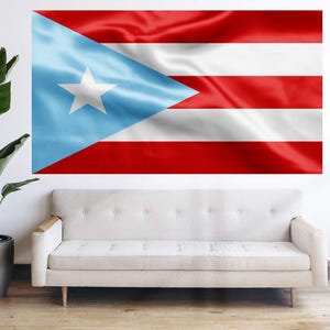 Original Flag of Puerto Rico - Light Blue Puerto Rico Flag Bandera (1895 - 1952)  PR Banner Tapestry Flag Decoration 3x5 4x6 Island Flag