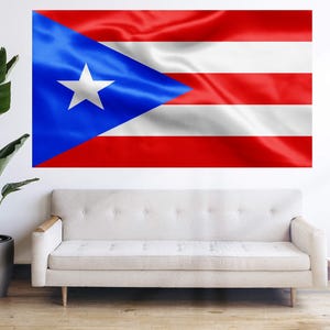 Puerto Rico Flag Bandera PR Banner Tapestry Bori Taino Large Flag Decoration 3x5 4x6 Island Flag