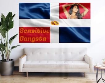 Dominican Republic Flag Tapestry Banner - Premium Polyester Decoration