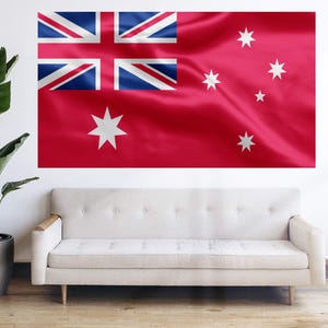 Red Australia Flag - Australian Flag Bandera Tapestry Banner Large Decoration