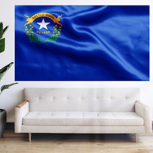 Nevada State Flag - United States Regional Flag Bandera Tapestry Banner Large Decoration 5x3ft 6x4ft