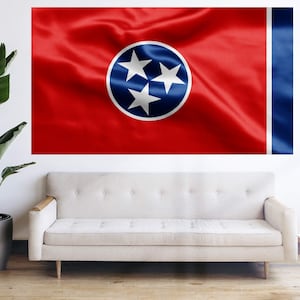 Tennessee State Flag - United States Regional Flag Bandera Tapestry Banner Large Decoration 5x3ft 6x4ft