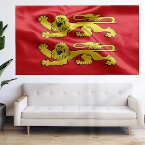 Normandy Flag Normandie Flag France Flag Drapeau -  French Regional Flag - Flag Bandera Tapestry Banner Large Decoration
