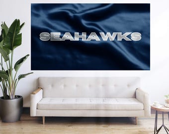 Bandera de los Seattle Seahawks, bandera de fútbol americano de la NFL, tapiz, pancarta grande decorativa
