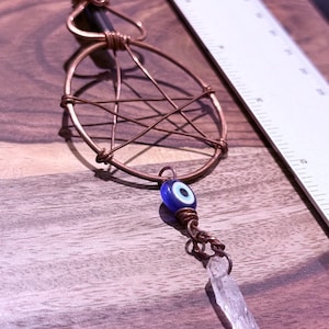Evil Eye Pentacle Copper Pendant