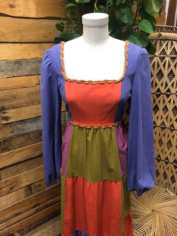 70’s Renaissance Patchwork Maxi