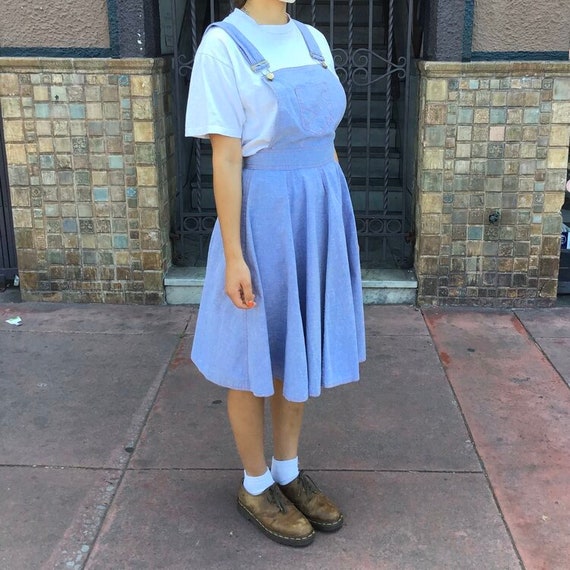 70s Handmade Chambray Pinafore