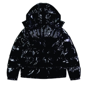 Trapstar Irongate detachable, Hooded Puffer Jacket Gloss Black/Jackets
