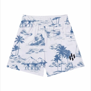 Pantalones cortos deportivos de malla EE para hombre: transpirables, ligeros, transpirables y cómodos.