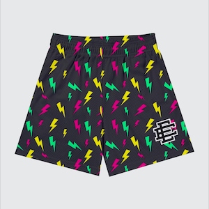 Pantalones cortos deportivos de malla EE para hombre: transpirables, ligeros, transpirables y cómodos.