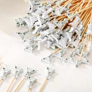 Dirty Martini Cocktail Picks, Bamboo Toothpicks, Tini Bit Older Party, Appetizer Skewers for Cocktails image 4