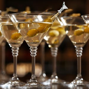 Dirty Martini Cocktail Picks, Bamboo Toothpicks, Tini Bit Older Party, Appetizer Skewers for Cocktails image 8
