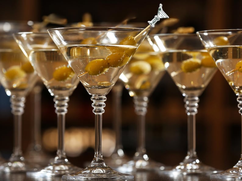 Dirty Martini Cocktail Picks, Bamboo Toothpicks, Tini Bit Older Party, Appetizer Skewers for Cocktails image 8