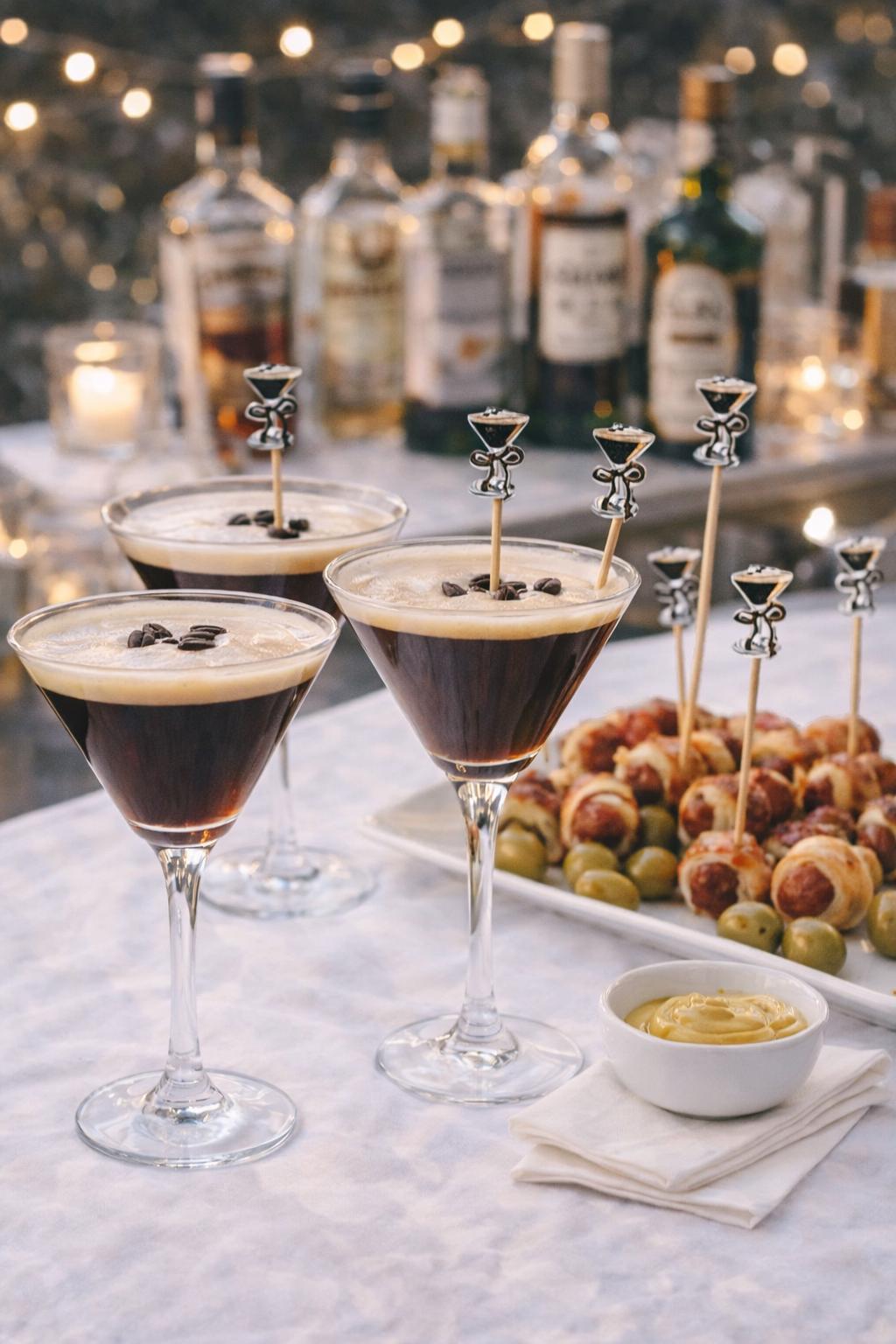 Espresso Martini Cocktail Picks, Bamboo Toothpicks, Appetizer Skewers, Tini Bit Older Party - Ireland