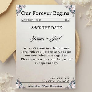 Faire-part de mariage classique, simple, intemporel - modèles d'invitation de mariage, carte d'invitation de mariage