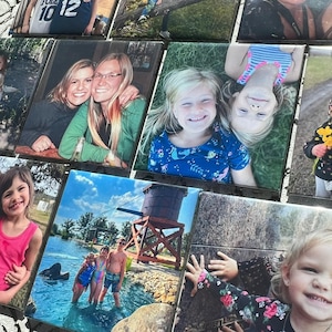 Personalized Gift | 2.5&quot;x2.5&quot; Square- 9 Custom Photo Magnets | Gift for Anyone | Holiday Gift | Birthday Gift | Personalized Fridge Magnet