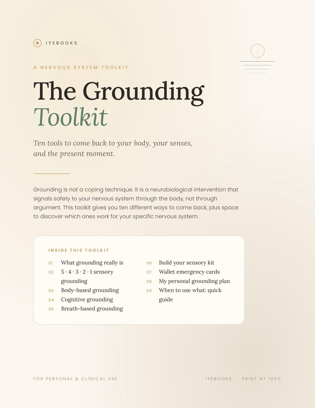Grounding Techniques Printable | 5-4-3-2-1 Worksheet | Anxiety Coping ...