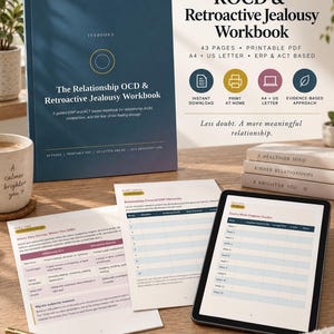 Arbetsbok för relations-OCD och retroaktiv svartsjuka | ROCd ERP Utskrivbar PDF | Påträngande tankar om ex-partner