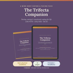POTS EDS MCAs arbetsbok | Trifecta Coping & Pacing Pack (pdf + GoodNotes)