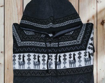 Alpaca Cardigan Sweater. &quot;Size: XL&quot;