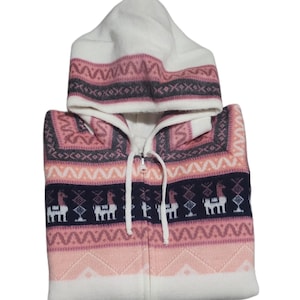 Cozy Hand-Knit Alpaca Cardigan for Fall and Winter