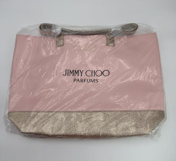 Jimmy Choo Parfums Pink Gold Tote Bag Large Shopper New Sealed - Etsy