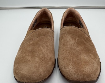 Skechers Relaxed Fit Air Cooled Memory Foam Suede Slip On Shoes Womens 6