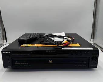 Sony DVP NC600 5 Disc DVD CD Player Changer Remote Tested Works