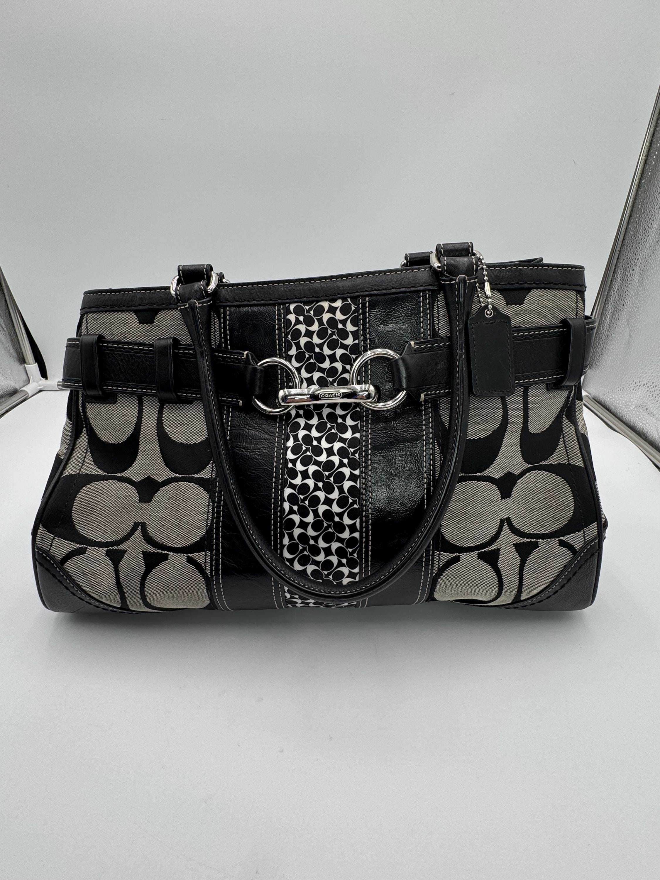 バッグ Coach Hampton Leather Horsebit Black y2k COACH Hamptons