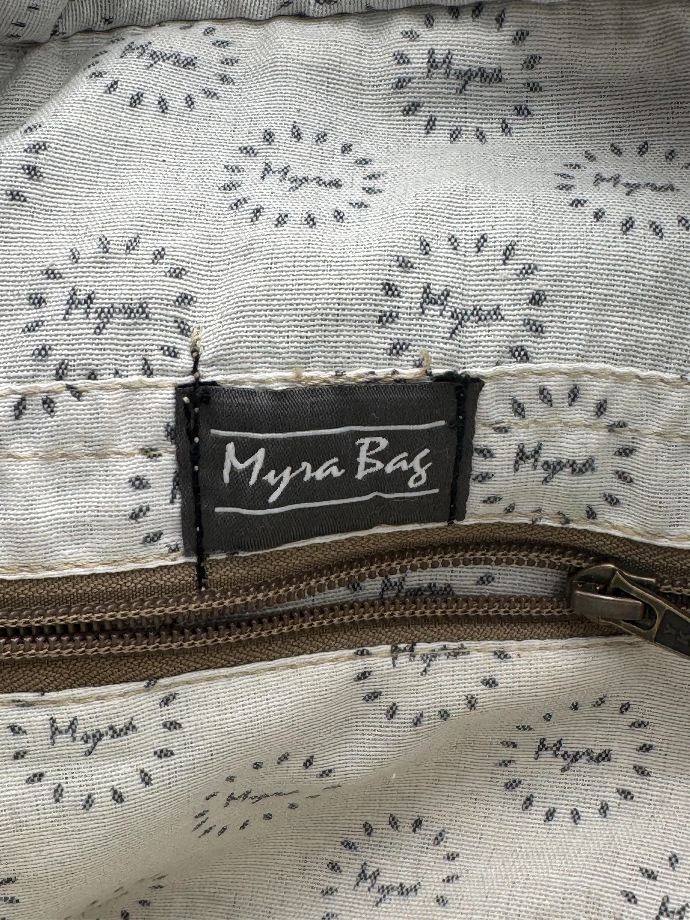NWT Myra Bag Classy Backpack Hair-On Hide Leather Southwestern Boho Myra Bag Backpack Womens Tan Brown Leather Hair On Hide  main image 2